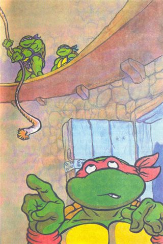 Черепашки-ниндзя и Черный Колдун — иллюстрация