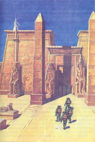 Черепашки-ниндзя и Тайна Древнего Египта — иллюстрация