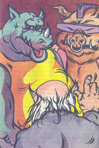 Черепашки-ниндзя и Карлик Кон — иллюстрация