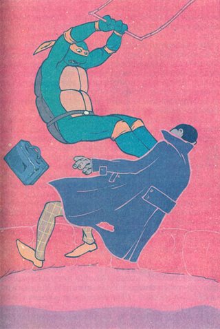 Черепашки-ниндзя и Бэтмэн — иллюстрация