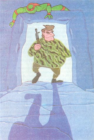 Черепашки-ниндзя и Бэтмэн — иллюстрация