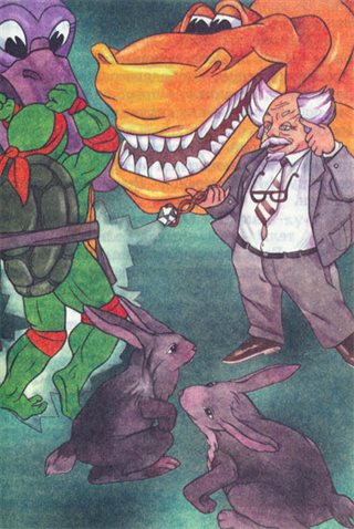 Черепашки-ниндзя на острове Динозавров — иллюстрация